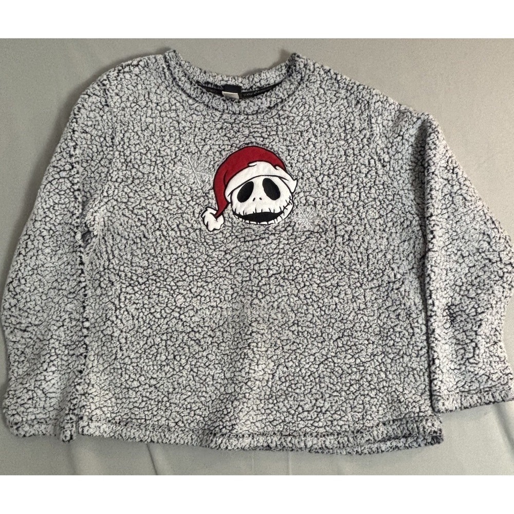 Disney Nightmare Before Christmas Jack Skellington Fuzzy Top / Sleepwear XL